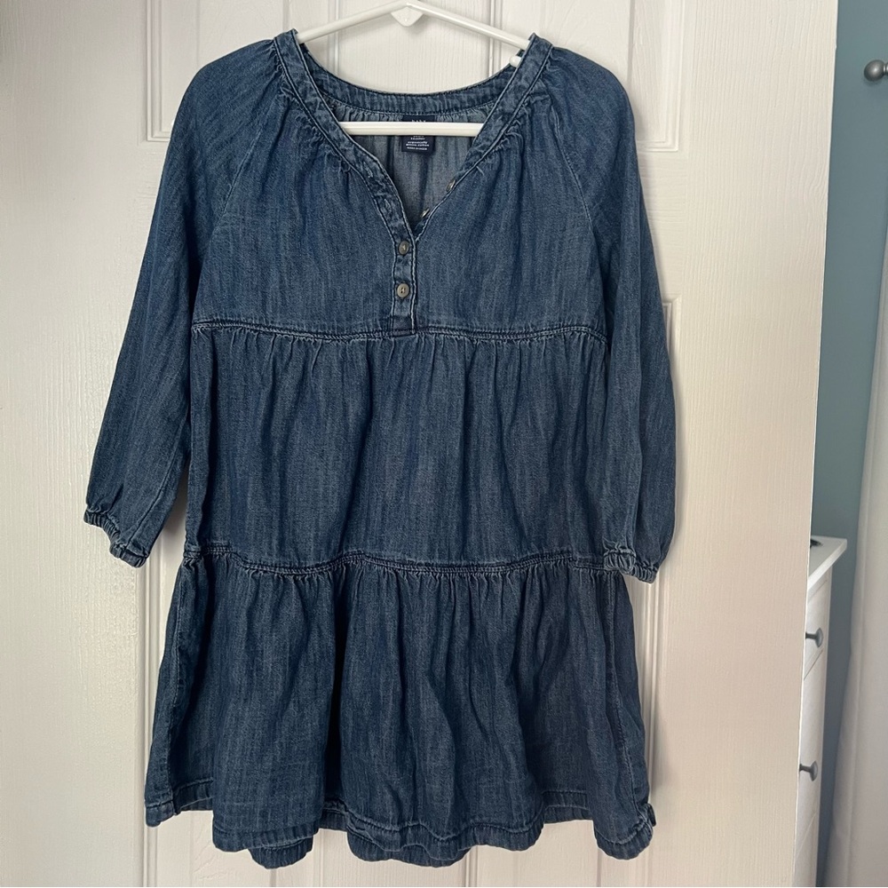 NWOT GAP Toddler 100% Organic Cotton Denim Dress